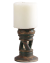 WENGE SPIRAL CANDLE STAND